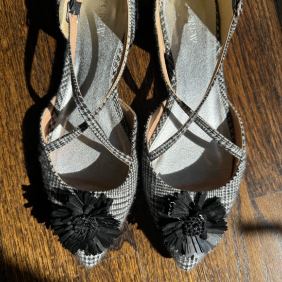 J Crew embellished wool pointy flats - Picture 2 of 5